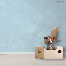  [아이방벽지] 별자리 블루 그림벽지 