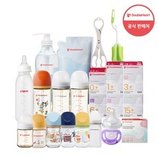  피죤 더블하트 3세대 젖병 젖꼭지 모음, 1개, 3세대 PPSU 애니멀타운 160ml 트윈팩 