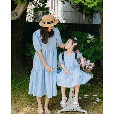 [마마드꽁뜨]시엔타원피스_블루(맘&키즈)