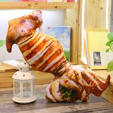 식계 다리 베개 아이디어 생일 선물식 모모 장난감, 오징어 (대형 70cm)