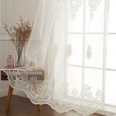 짧은창레이스커튼