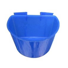 비둘기 가금류를 위한 플라스틱 물받이를 매달은 케이지용 새 모이통 컵, L, 1개