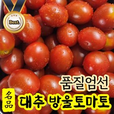 [명품] 전국선별 고당도 대추 방울 토마토 2kg/5kg 미니 스낵 스넥 토망고 단마토 방토 로얄과 설탕 제철과일 당일수확 산지직송, 2kg (중과), 1개