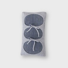 포식스먼스 Denim Ribbon Cushion(솜포함), 1개