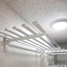 다용도 벽선반 직사각 베란다 수납 고정 철제 걸이 브라켓 1단, 1M, 1개