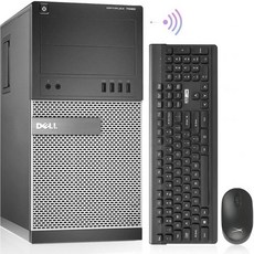 Dell OptiPlex 7020 타워 컴퓨터 PC 리퍼비시 데스크톱 i7 4790 16GB 램 512GB SSD 2TB HDD AC8260 내장 WiFi 듀얼 모니터 지원Al, 32GB