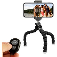 KobraTech 휴대폰 삼각대-TriFlex 미니 삼각대-유연한 삼각대 iPhone 및 Android + Bluetooth 리모컨