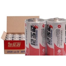 쎈도리 알칼라인 건전지 LR20 SIZE D 1.5V, 1개입, 6개