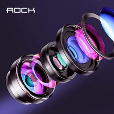 Rock 집게형 3in1 스마트폰 카메라 멀티 렌즈 광각 어안 매크로 접사 RST1054
