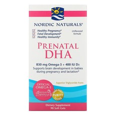 노르딕 내추럴스 임산부 오메가3 프리나탈 Prenatal DHA 500mg 90정, 1개