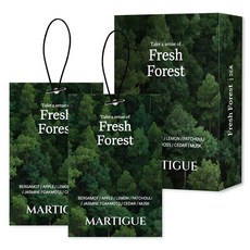Martigue 香水擴香器香包車用芳香劑, 新鮮森林, 2個