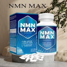 nmn NMN MAX 500mg 120정 Non-GMO NO글루틴 비건 1Pack(미국직송 관부가세포함) 1통