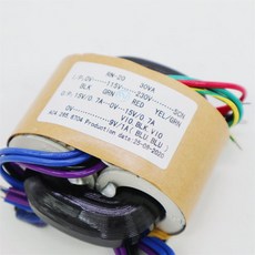 AK4396 CS4398 DAC 오디오 디코더 보드 전원 변압기 30w 출력 듀얼 AC 15v + 단일 9v, 은_1