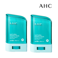 1+1 AHC 내추럴 퍼펙션 더블쉴드 선스틱 SPF50+/PA++++ 22g 2개