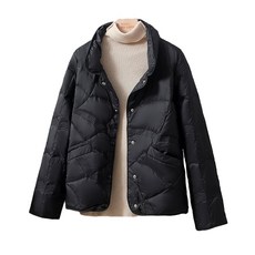 안티 시즌 다운 재킷 여성 짧은 스타일 2023 새로운 스탠드 칼라 라이트 화이트 오리 패션 가을 겨울 라이트 재킷