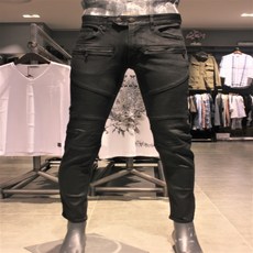 [버커루] [BUCKAROO JEANS] 고퀄리티 바이커 코팅 블랙진 타이드업2