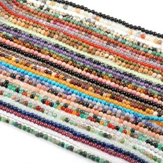 2020 새로운 도매 천연 돌 구슬 로즈 Quartze 자 수정 보석에 대 한 비즈 비즈 만들기 DIY 팔찌 2mm 3mm|구슬|, 1개, Egg Yolk Stone, 3mm