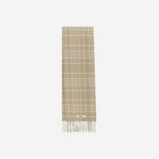 자크뮈스 레샤페까로 르 슈슈 자카드 체크 스카프 베이지 Jacquemus L’echarpe Carro Le Chouchou Jacquard Check Scarf Beige