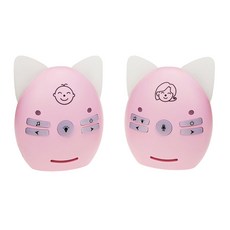 배터리 전원 오디오 송신기 베이비 모니터 무선 리시버 음성 인터콤 AAA 24Ghz, 분홍색, 3) pink