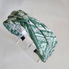 (첫 눈에 반한)꼬임 페이즐리 터번 반다나 넓은 착용감편한 와이드 머리띠 헤어밴드
