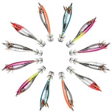 ScStar 홀로그램 수평 레이져 에기 6종 x 2p 세트 120g, 오렌지, 블루, 핑크앤옐로우, 레드, 실버, 핑크