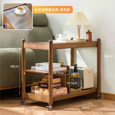 우드 트레이 촬영소품 홈카페 커피 소품정리 거실, 브라운 70L (창홍유리), 1개