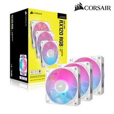  커세어 iCUE LINK RX120 RGB STARTER KIT 시스템쿨러 (3PACK/WHITE) 