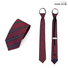 [selim]젠틀안트 자동넥타이 폭7cm 와인 사선 AT-5659++@실용; SE65C26F