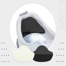 무결 운동화 뒷꿈치 수선 테이프 4P 신발뒷꿈치수선패드, 블랙