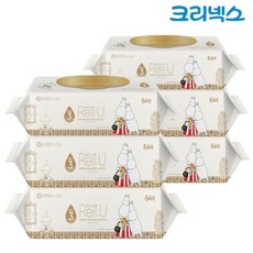 땡큐온 릴리유 퓨어골드 무민에디션 물티슈 캡64매 x6개, 단품