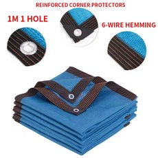 HDPE 베이지 선샤인 그물 정원 식물 그림자 돛 UV 차단 캐노피 야외 햇빛가리개 수영장 햇빛가리개 90% 햇빛가리개, 70) 블루 2x8m