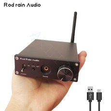 오디오 DAC 앰프 rod Rain audio es9038q2m dac qcc5125 bluetooth dac 보드 aptx hd ldac hifi sound 디코더, 검은색