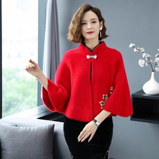 포근한 숄 망토 머플러 목도리 스카프 밍크퍼 케이프 코트 여 망토 쇼트 가을 겨울 패션 고급스런-18763