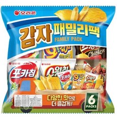 오리온 감자 패밀리팩, 6종, 10개