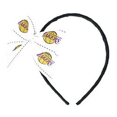 aminco NBA Los 앙헬레스 Lakers 팀 보우 헤드밴드 aminco NBA Los Angeles, 상세내용참조