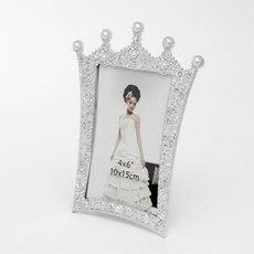 키알리 인테리어 로맨틱 왕관 사진 액자 스탠드 탁상 책상 액자 4x6 5x7, 제품선택
