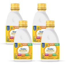 Similac NeoSure Premature Infant Formula 씨밀락 네오슈어 옵티그로 유아 분유, 946ml, 4개