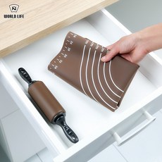 베이킹 반죽매트 밀가루 붙지 않는 작업판 도구 패드, 1개