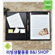 가게메뉴판 고객미팅 다용도가죽 미용실상호 고급메뉴판 레포트화일 전표철, 블랙, 1개