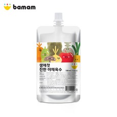 바맘 진한 야채육수 채소육수 채수팩, 15개, 150ml