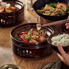 보온접시 도자기 접시워머 그릇 미니화로 음식 일식, 1개, 1. 일본 난로(호랑이 가죽)