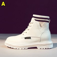 구쯔뱅 명품 고급부드러운소가죽 여자 패션 하이컷 워커 슈즈