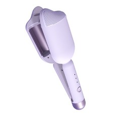 뿌리볼륨고데기 웨이브 헤어 컬러 미니 에그 롤 컬링 다리미 볼륨 지속되는 스타일링 도구 울 헤드 웨이버 스타일러 완드 36mm 신제품, 03　보라색 영국 플러그, 5.보라색 영국 플러그