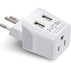 전력 변환기 이동식 셉틱스 일본 필리핀 여행용 어댑터 플러그듀얼 USB 포함 USA 입력 타입 A 울트라 콤팩트CTU6 휴대폰 노트북 카메라 충전기에, Type J - Switzerland, 1개