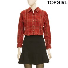 [TOPGIRL] 체크 패턴 셔츠 블라우스_TJZASH906F