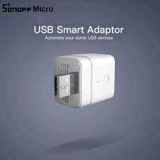 해외 Itead Sonoff 마이크로칩 5V 무선 USB 스마트 어댑터 유연하고 휴대용 USB 장치 만들기 eWeLink app, One Color_One Size, One Color_One Size, 상세 설명 참조0