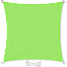 스페인배송 Qdreclod 어닝 파티오 섀도우 캔들 방풍 캐노피 캔들 UV 보호 야외 정원 테라스 (2x2m 녹색, 단일옵션