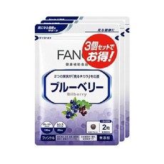 FANCL 판클 블루베리 90일분 대용량 3봉 세트 1봉지(60정)×3 블루베리+카시스 농축액 눈건강, 단일, 60정, 3개