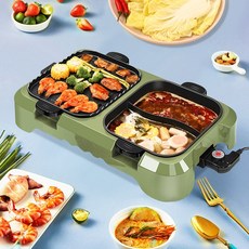 전기 그릴 무연 삼겹살 샤브샤브 더블 팬 라지 티그린A, 단품