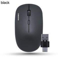 무선 마우스 MANIC E5S USB-C타입 무소음 (블랙)